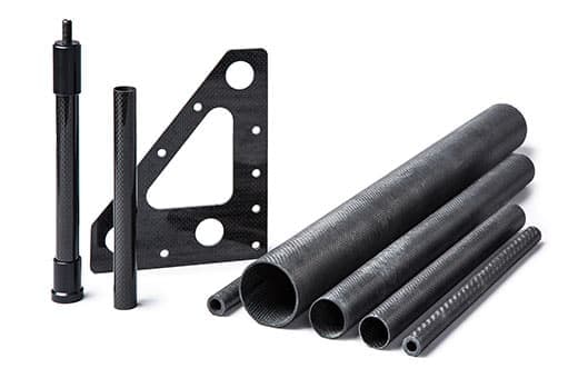 Combination of Fabricated Carbon Fibers Parts