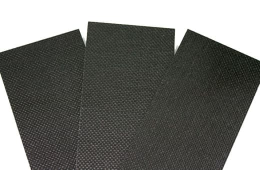 3 pieces of plain weave carbon fiber