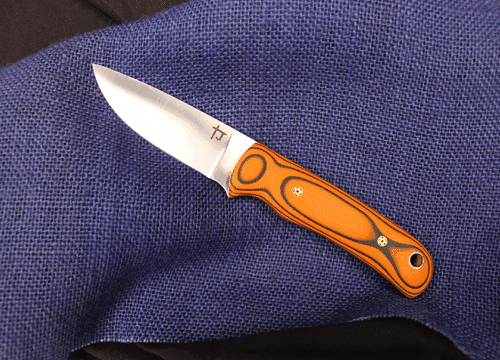 Knife with G-10 handle scales