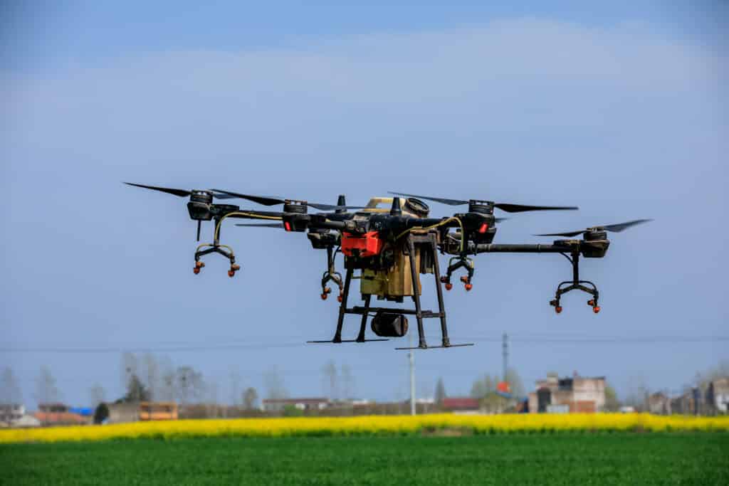 Professional drone with carbon fiber arms